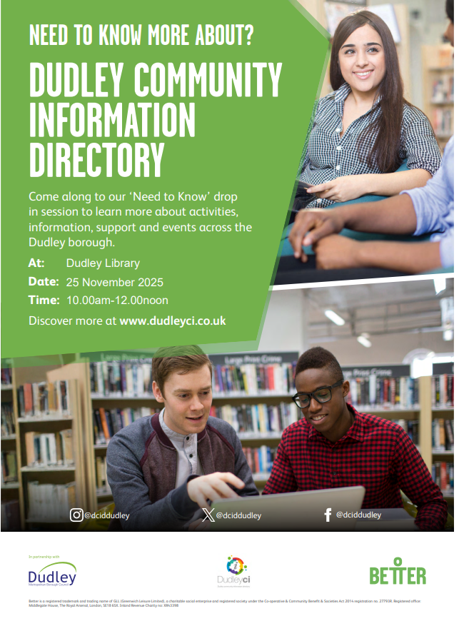Dudley Library - Need To Know More About Dudley Community Information Directory